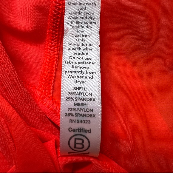 Athleta Women’s Wicking & Breathable Ultimate Hybrid Tank In Neon Orange XS NWT - Picture 10 of 13